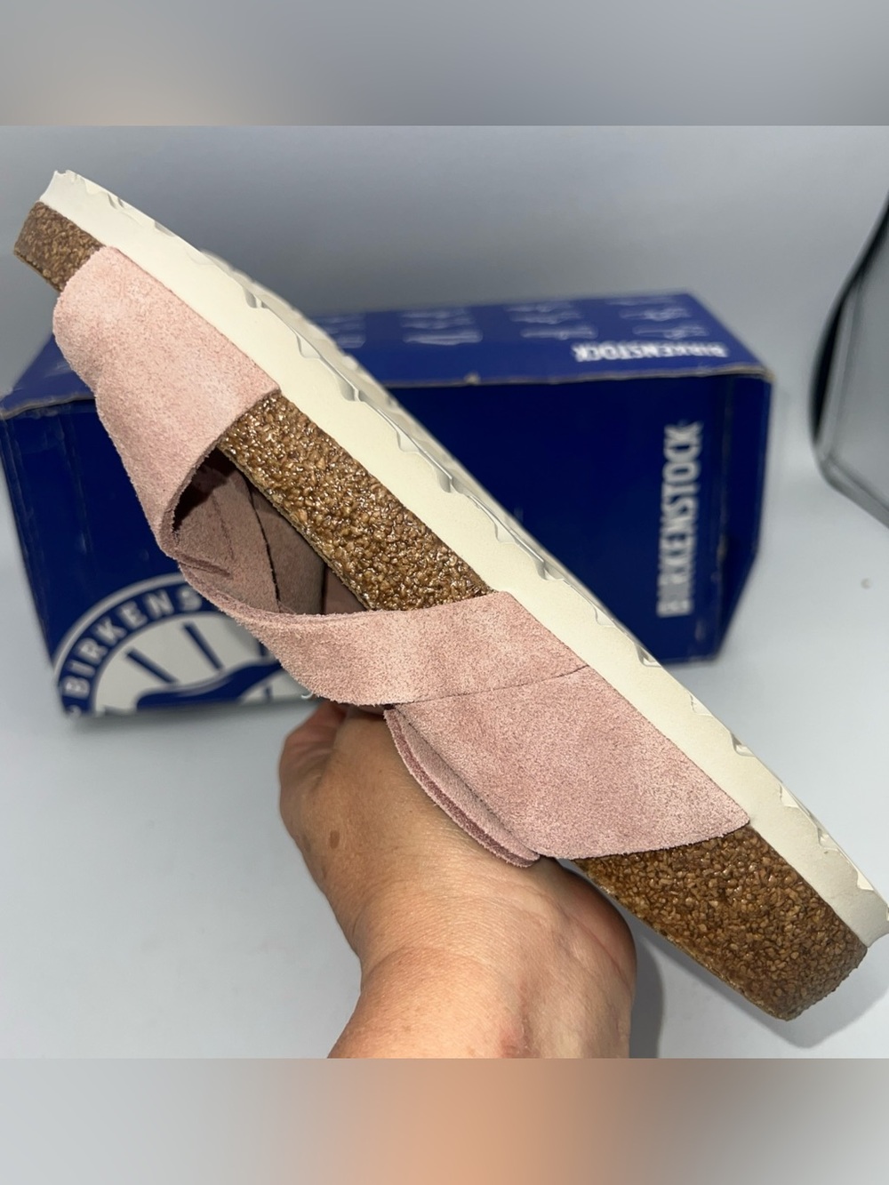 Birkenstock Lugano Suede Pink Clay Sandals EU40 Women US 9-9.5 Narrow/Reg NEW - Picture 12 of 13